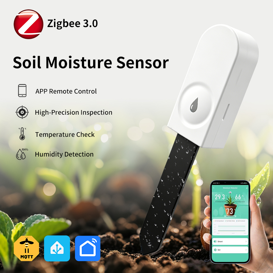 Smart Garden Products - Tuya Zigbee3.0 Soil Moisture Sensor Temperature