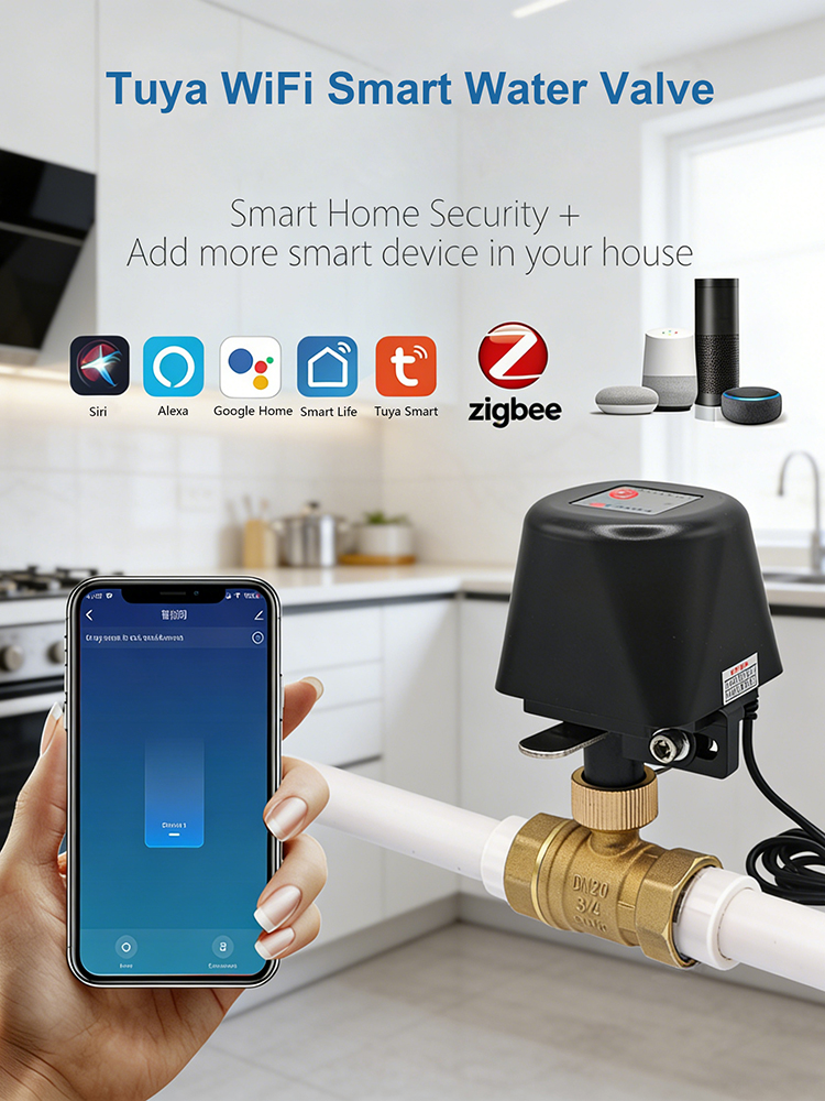 Tuya Smart Water Valve​ DN15/D - Smart Garden Home Assistant ulasan dan harga