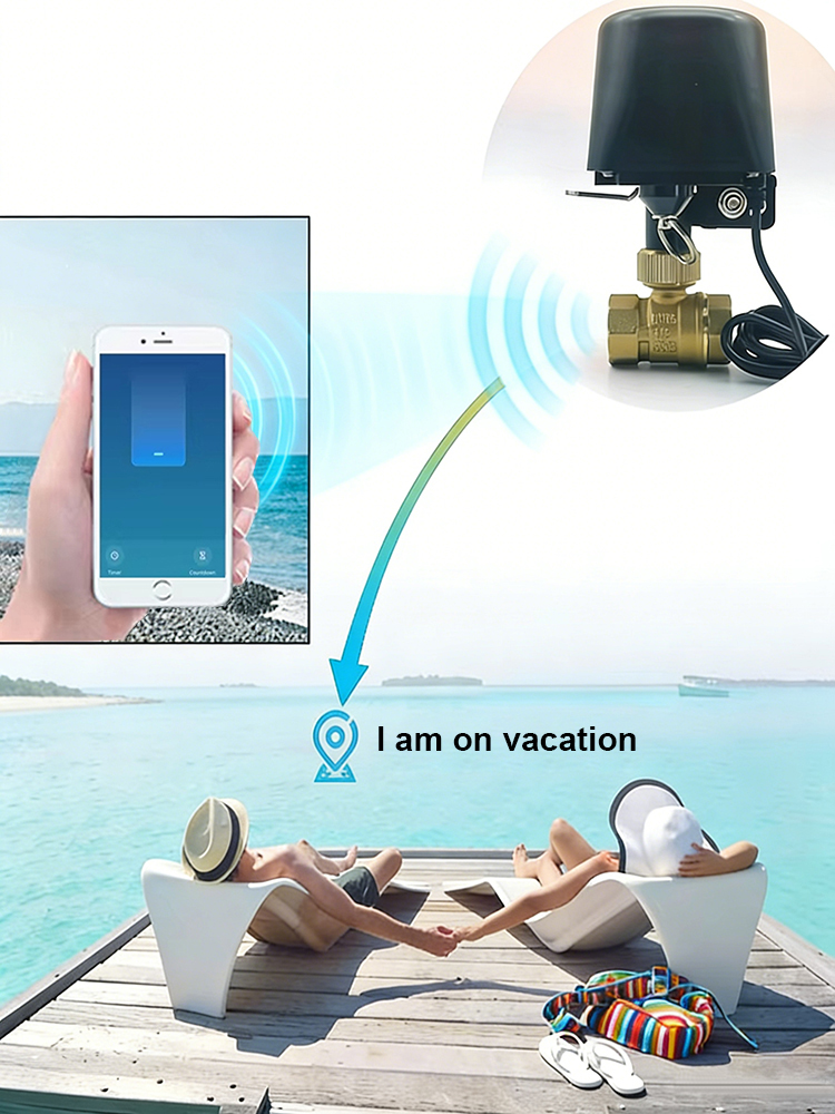 Tuya Smart Water Valve​ DN15/D - Smart Garden Home Assistant ulasan dan harga