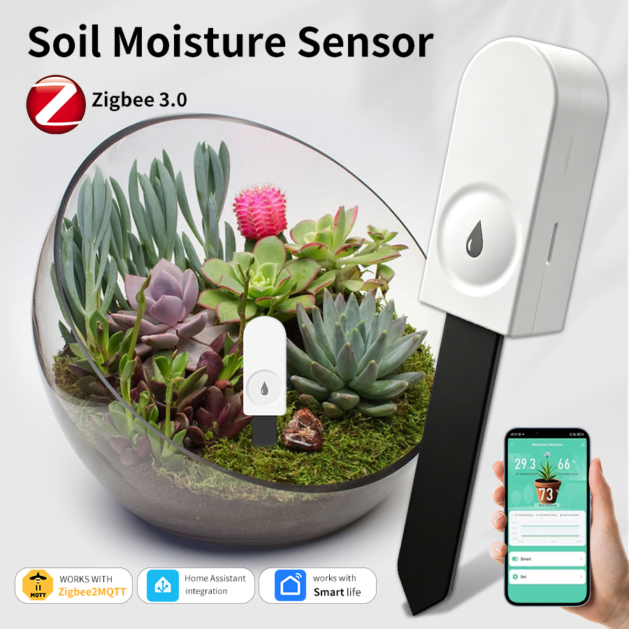 Smart ZigBee Soil Moisture Sen - Smart Garden Products ulasan dan harga