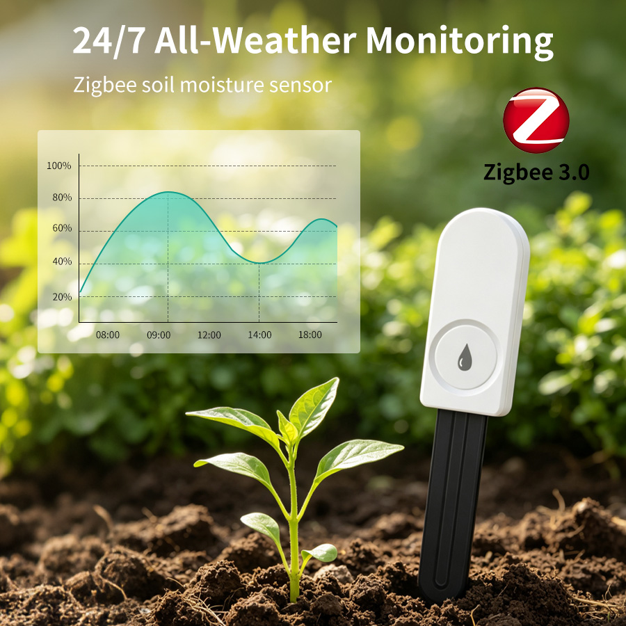 Smart ZigBee Soil Moisture Sen - Smart Garden Products ulasan dan harga