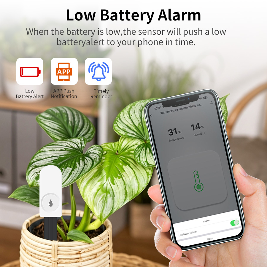 Smart ZigBee Soil Moisture Sen - Smart Garden Products ulasan dan harga