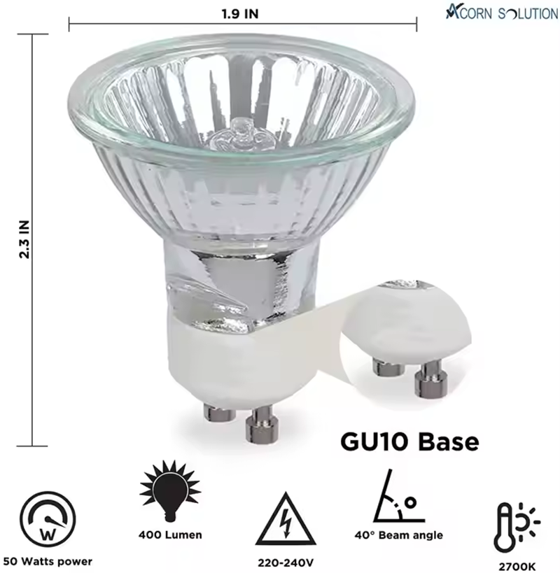 Gu10 Base Halogen 50W 220V/110 - Smart Garden Umbrella ulasan dan harga