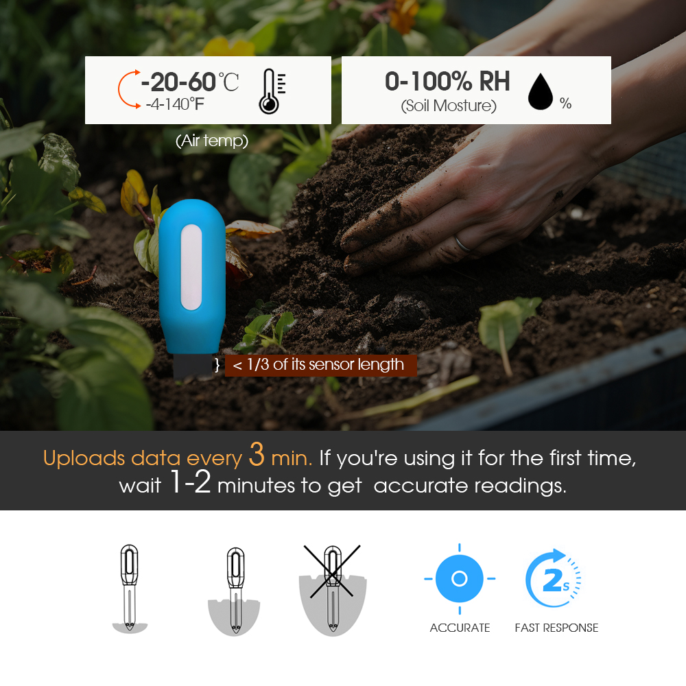 Smart Zigbee Soil Sensor for H - Smart Garden In Home ulasan dan harga