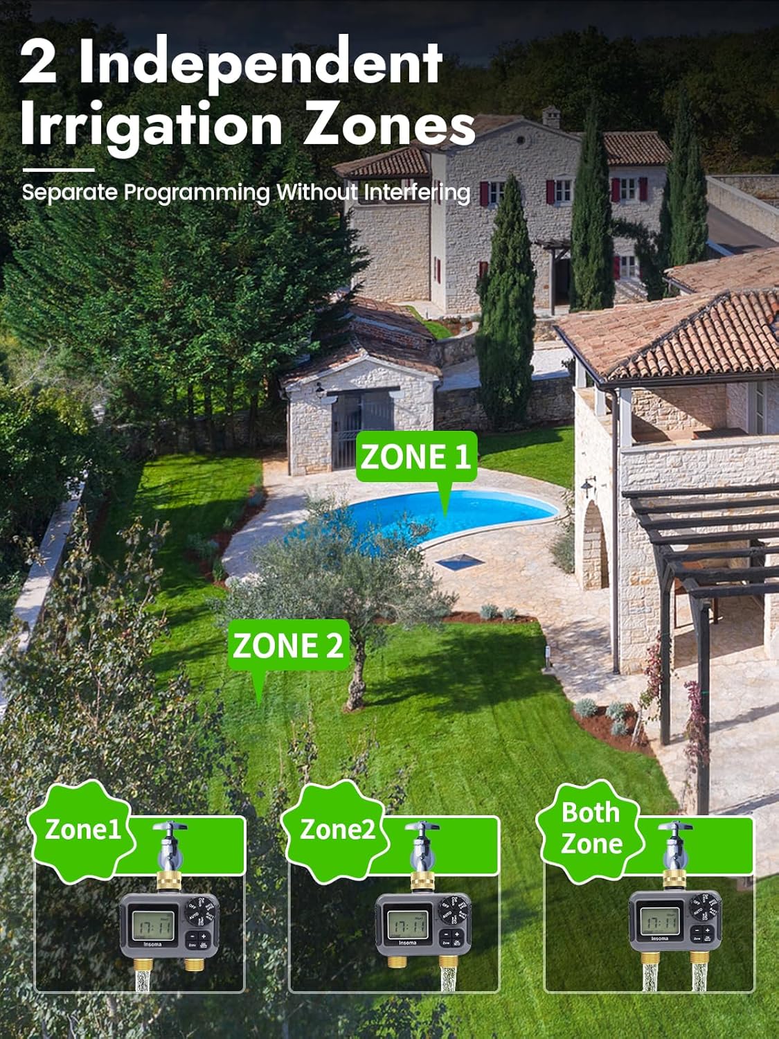 Insoma Smart Irrigation Wateri - Smart Garden Sphagnum Moss ulasan dan harga