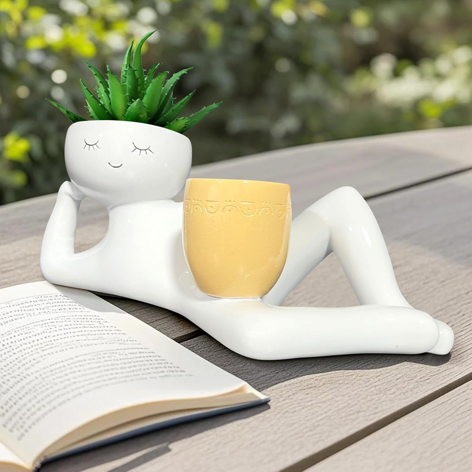 Lazy Little Guy Planter Unique - Smart Garden In Home ulasan dan harga