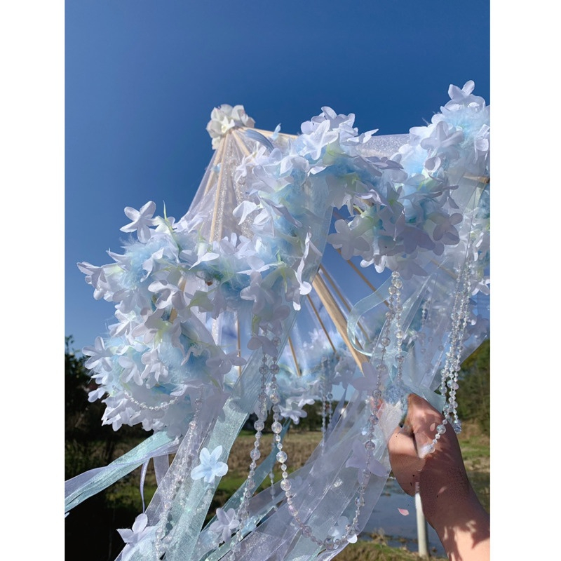 Hanfu Flower Waterproof Beach  - Smart Garden Umbrella ulasan dan harga
