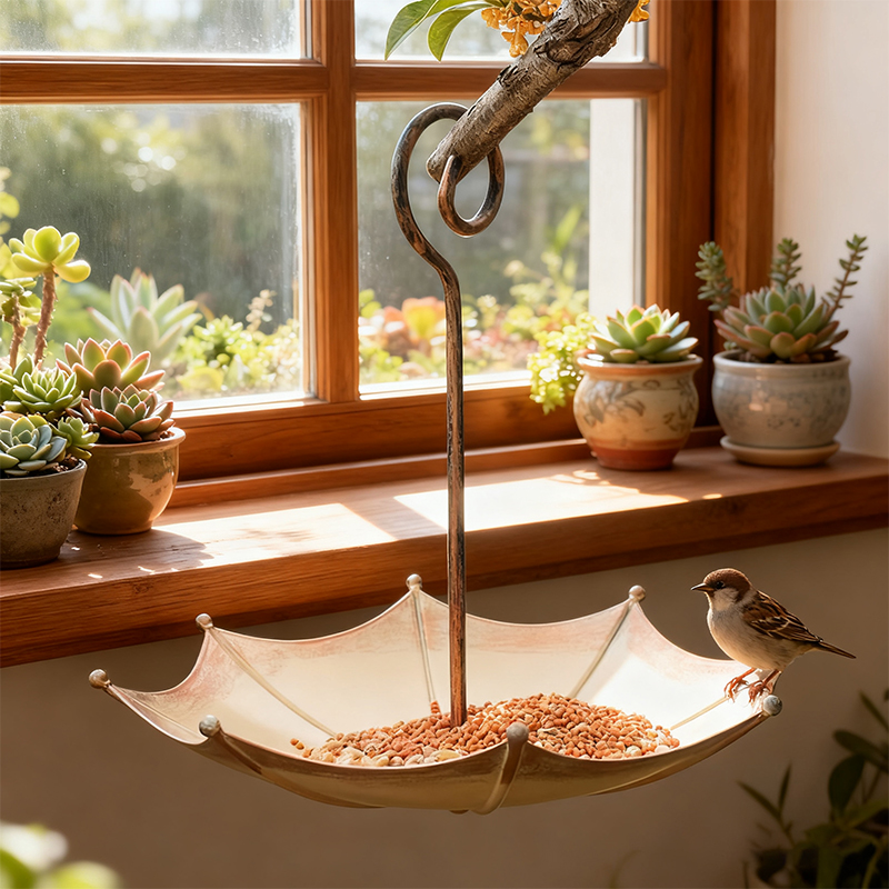 Retro Mini Umbrella Shaped Bir - Smart Garden Umbrella ulasan dan harga