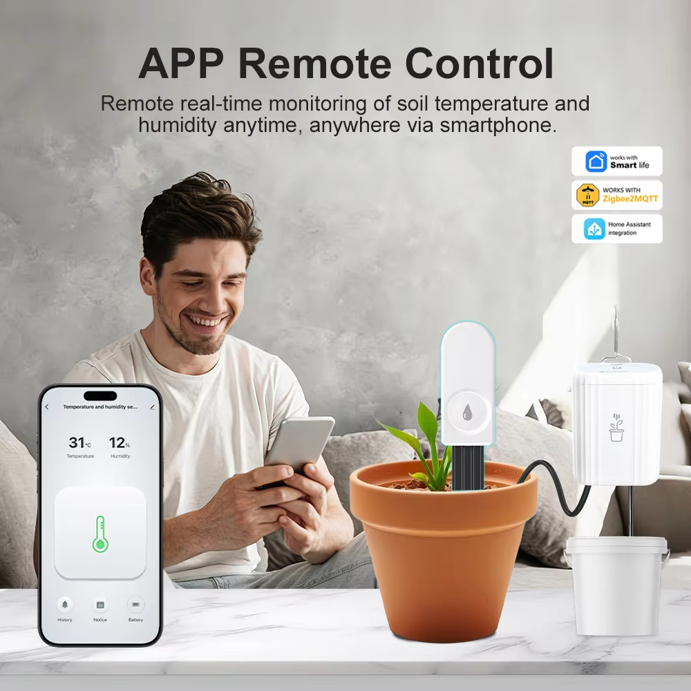 Smart Zigbee 3.0 Plant Soil Mo - Smart Garden Home Assistant ulasan dan harga