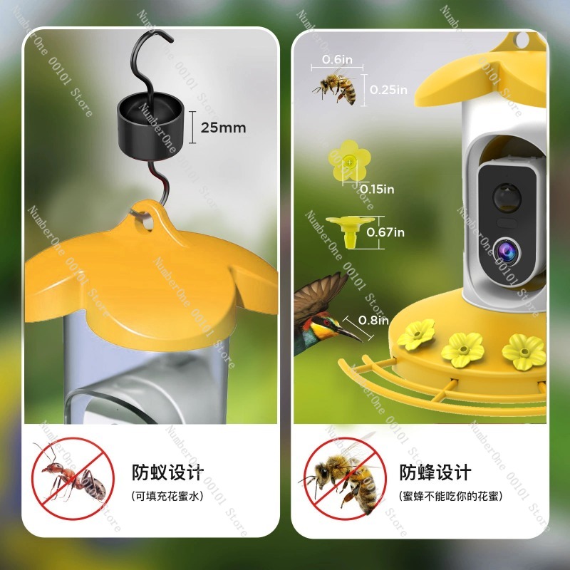 Smart Bird Feeder with Solar C - Smart Garden Ai ulasan dan harga