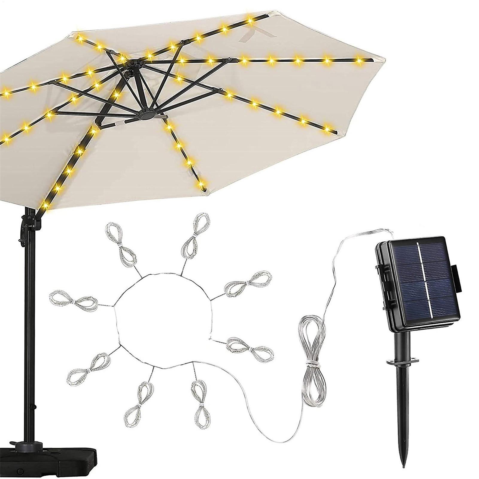 104 LED Solar Power Patio Umbr - Smart Garden Umbrella ulasan dan harga