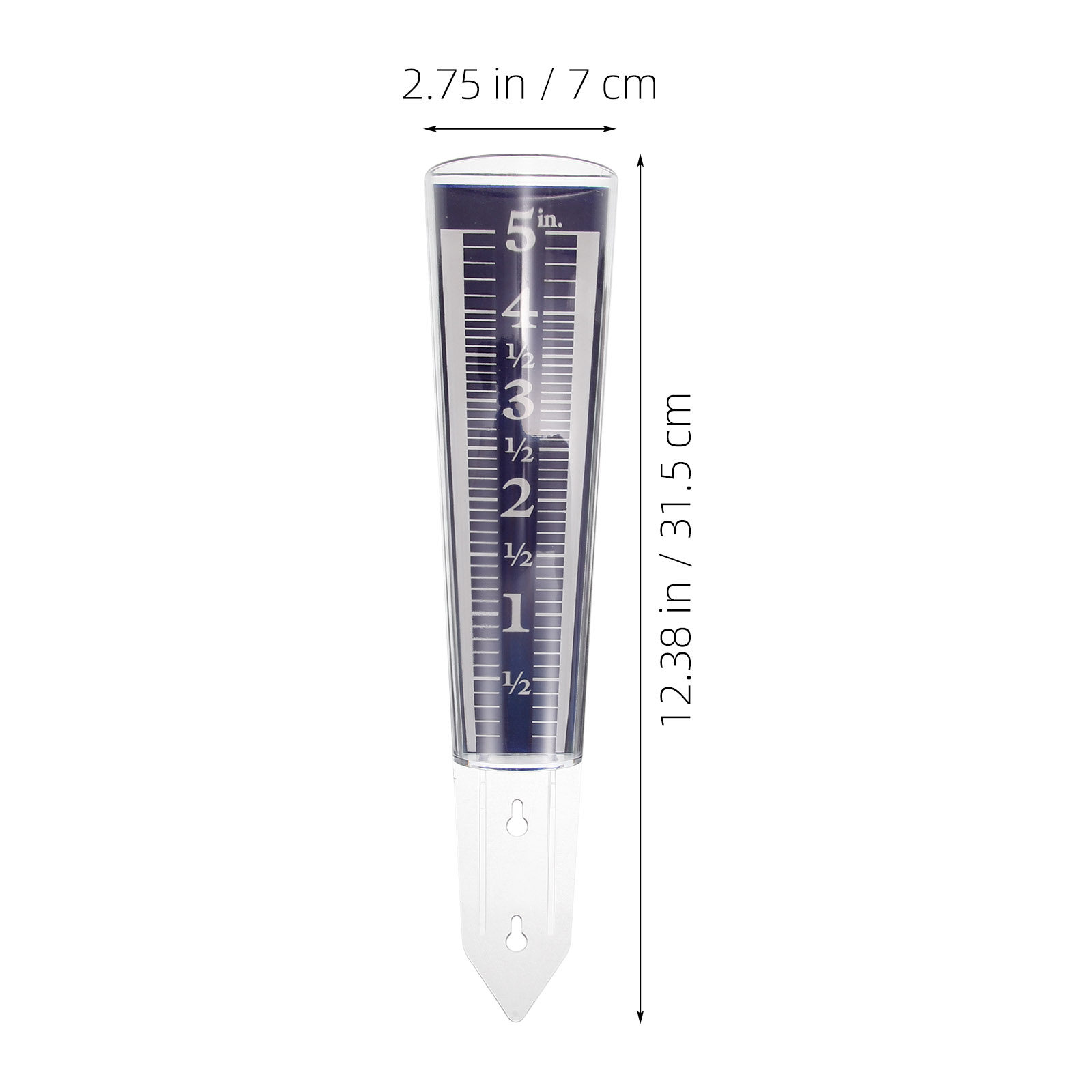 Clear Plastic Rain Gauge Outdo - Garden Weather Station ulasan dan harga