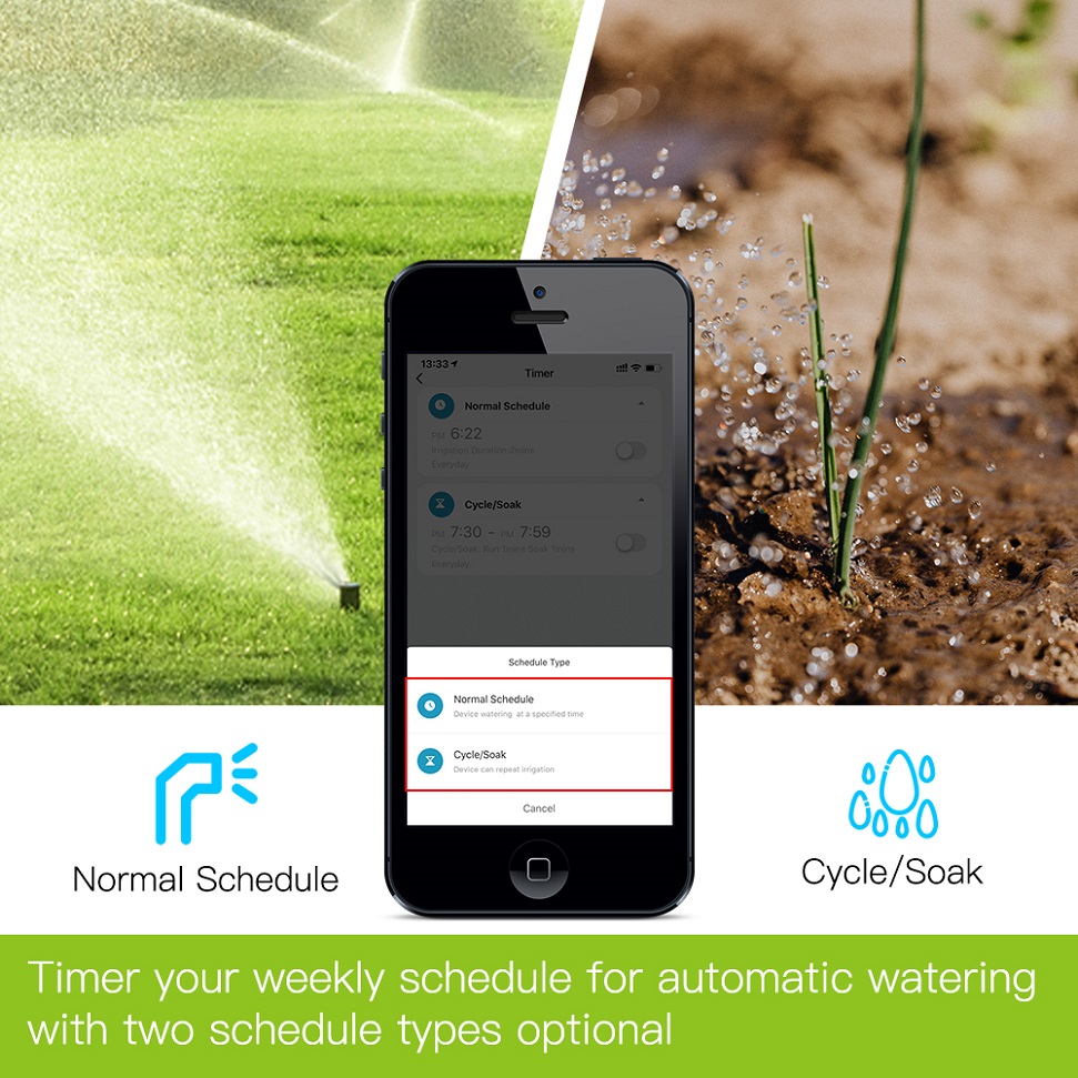 BLuetooth Valve Garden Waterin - Smart Garden Sphagnum Moss ulasan dan harga