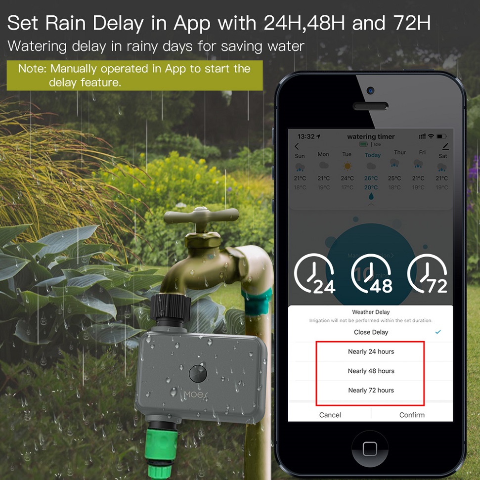 BLuetooth Valve Garden Waterin - Smart Garden Sphagnum Moss ulasan dan harga