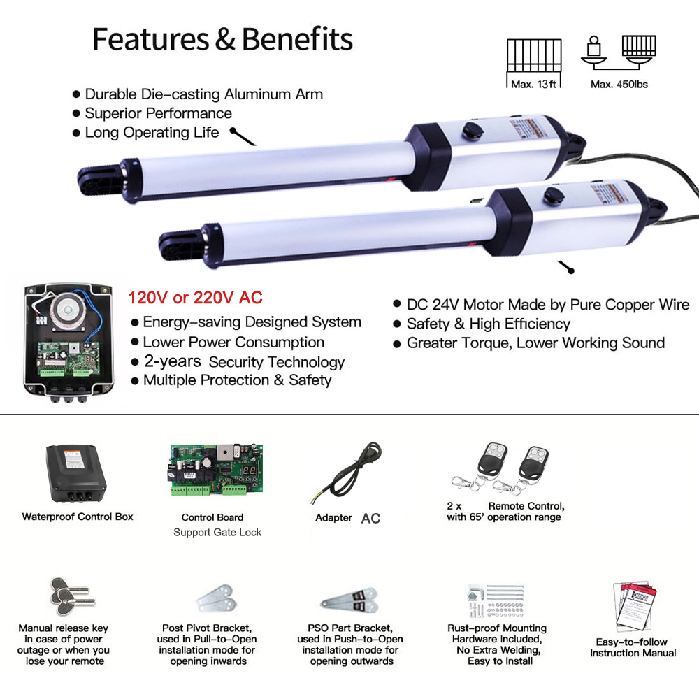 MK702 Automatic Swing Gate Ope - Smart Garden Home Assistant ulasan dan harga