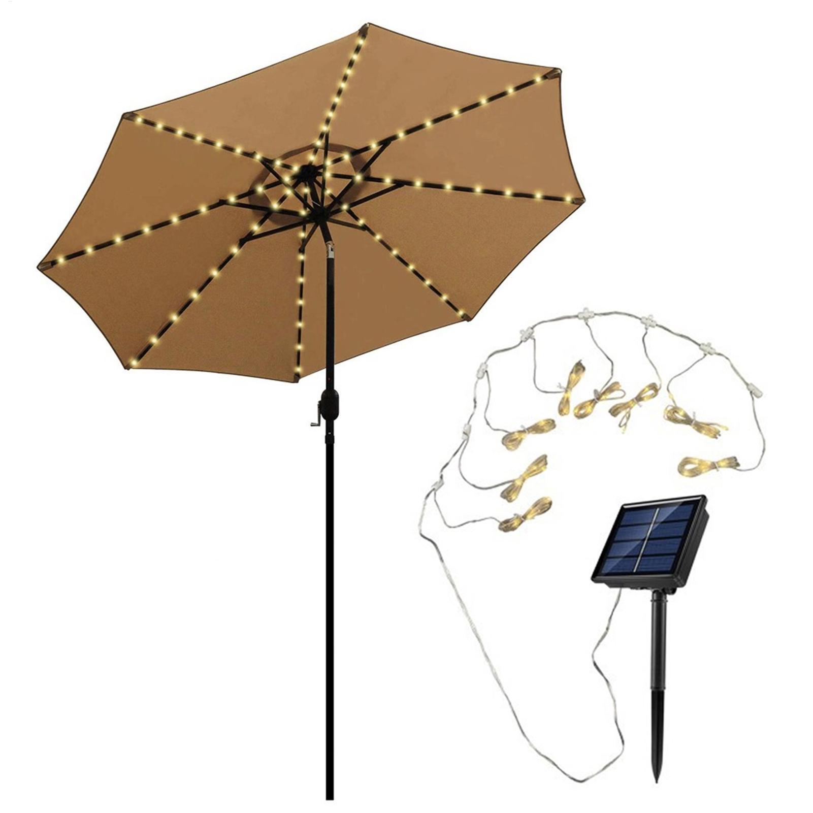 104 LED Umbrella String Light  - Smart Garden Umbrella ulasan dan harga