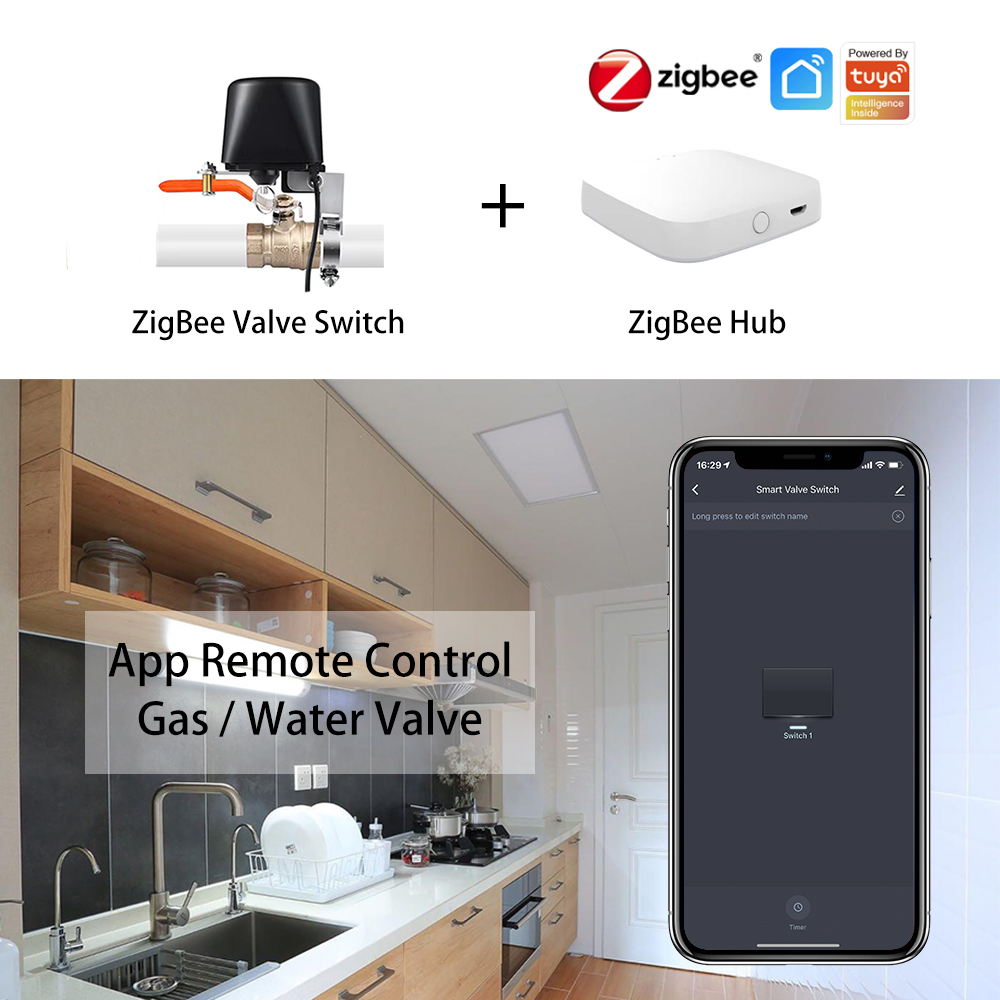 ZigBee Water/Gas Valve Remote  - Smart Garden Timer ulasan dan harga