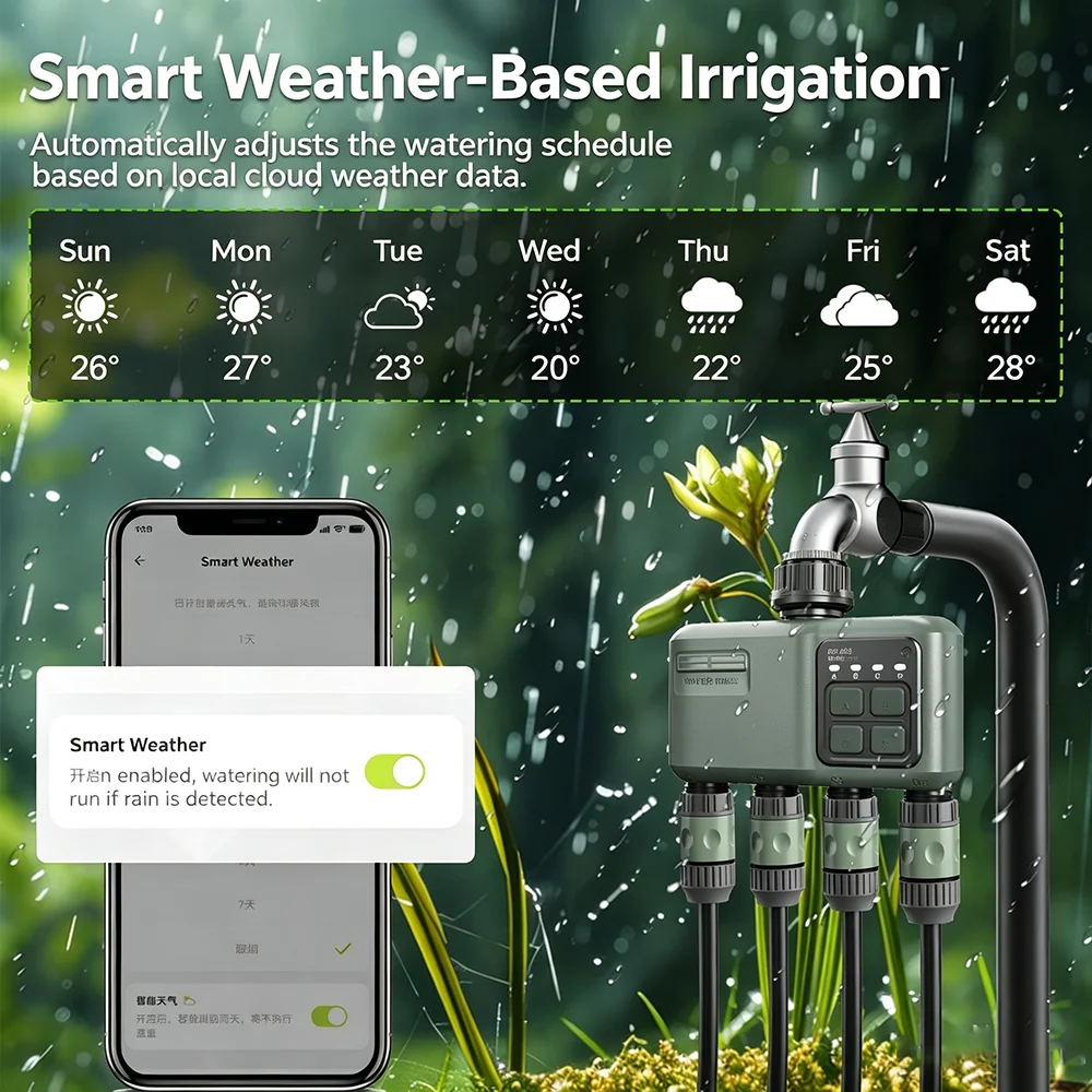 WiFi RF433 Smart Garden Sprink - Smart Garden Products ulasan dan harga