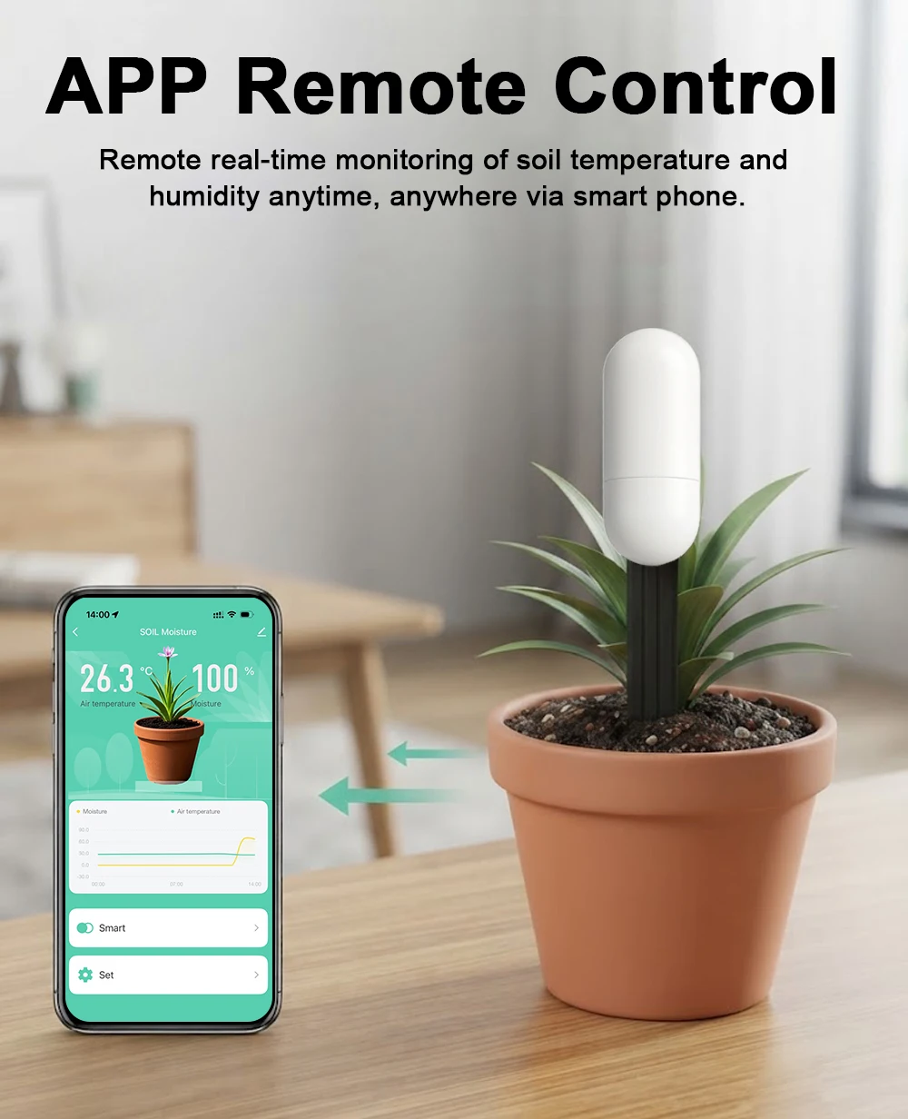 Tuya Zigbee Temperature Humidi - Smart Garden Products ulasan dan harga