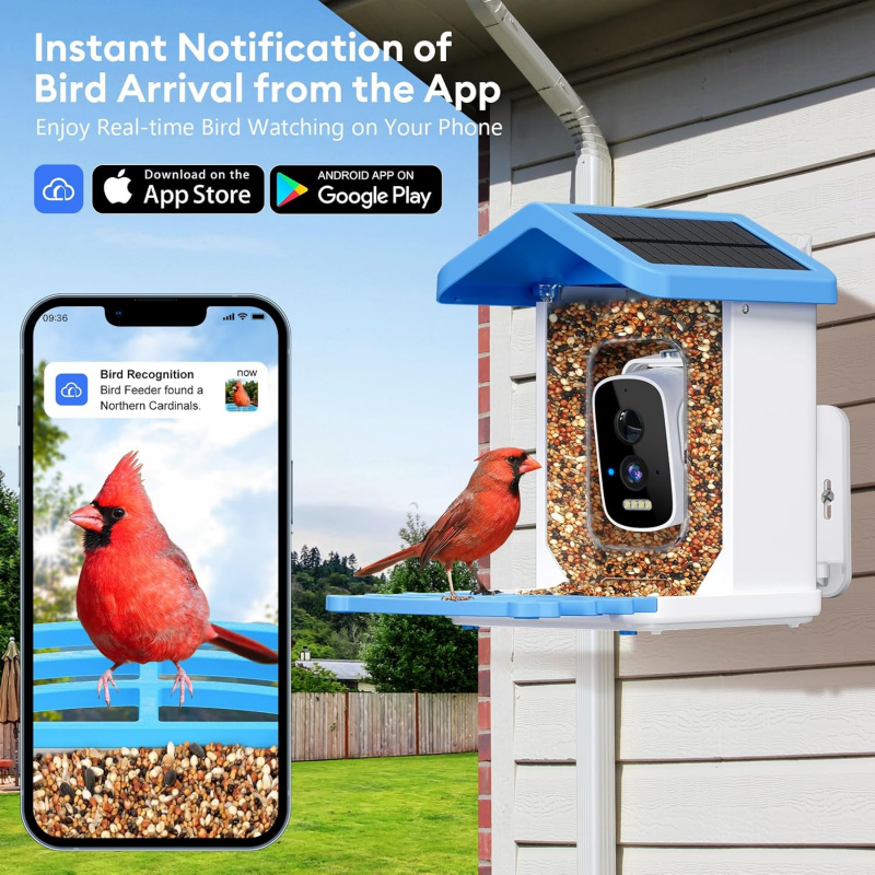 WiFi Smart Bird Feeder with Ca - Smart Garden Ai ulasan dan harga