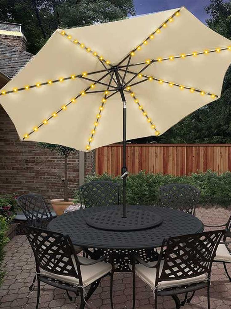 104 LED Umbrella String Light  - Smart Garden Umbrella ulasan dan harga