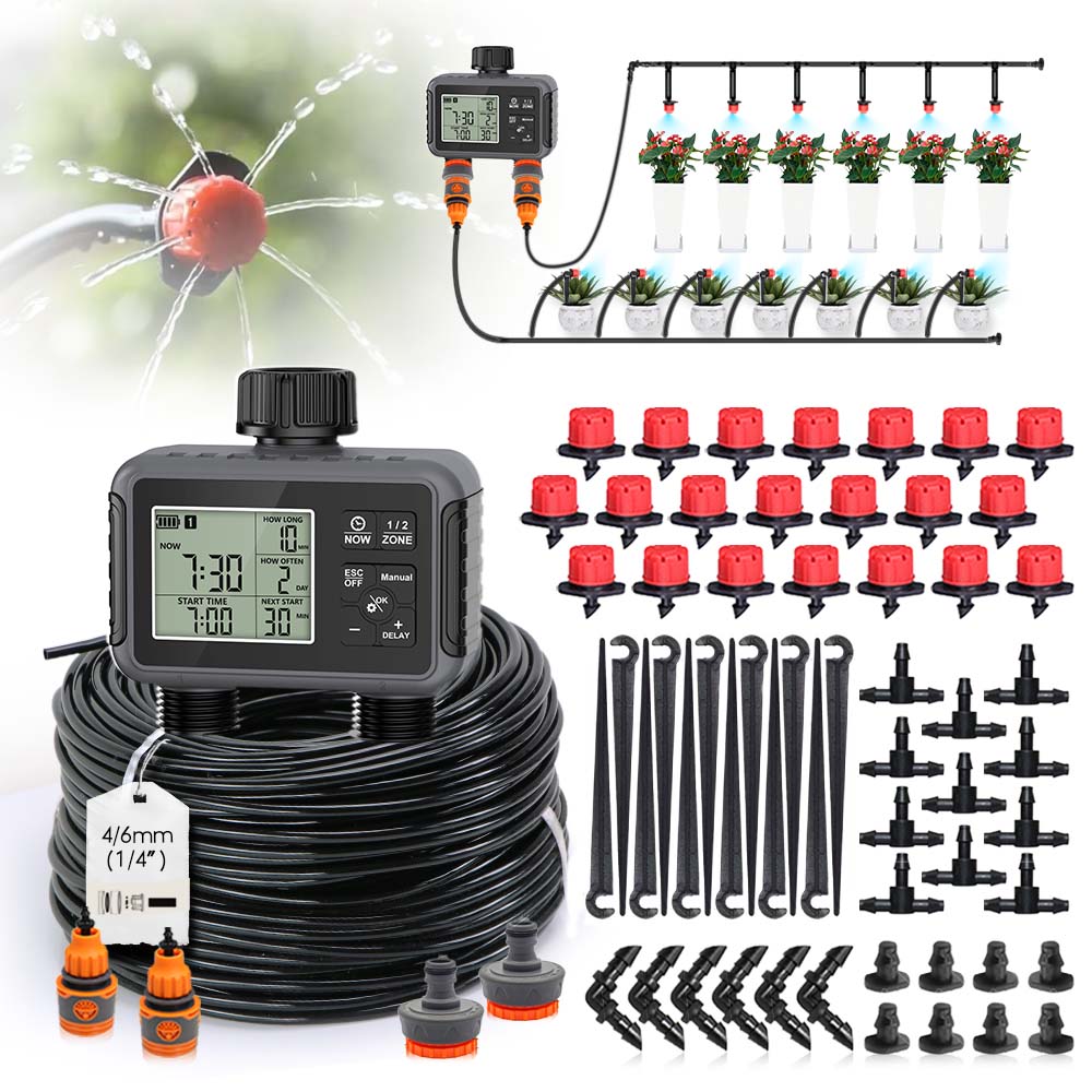 Dual Zone Independent Display  - Smart Garden Timer ulasan dan harga