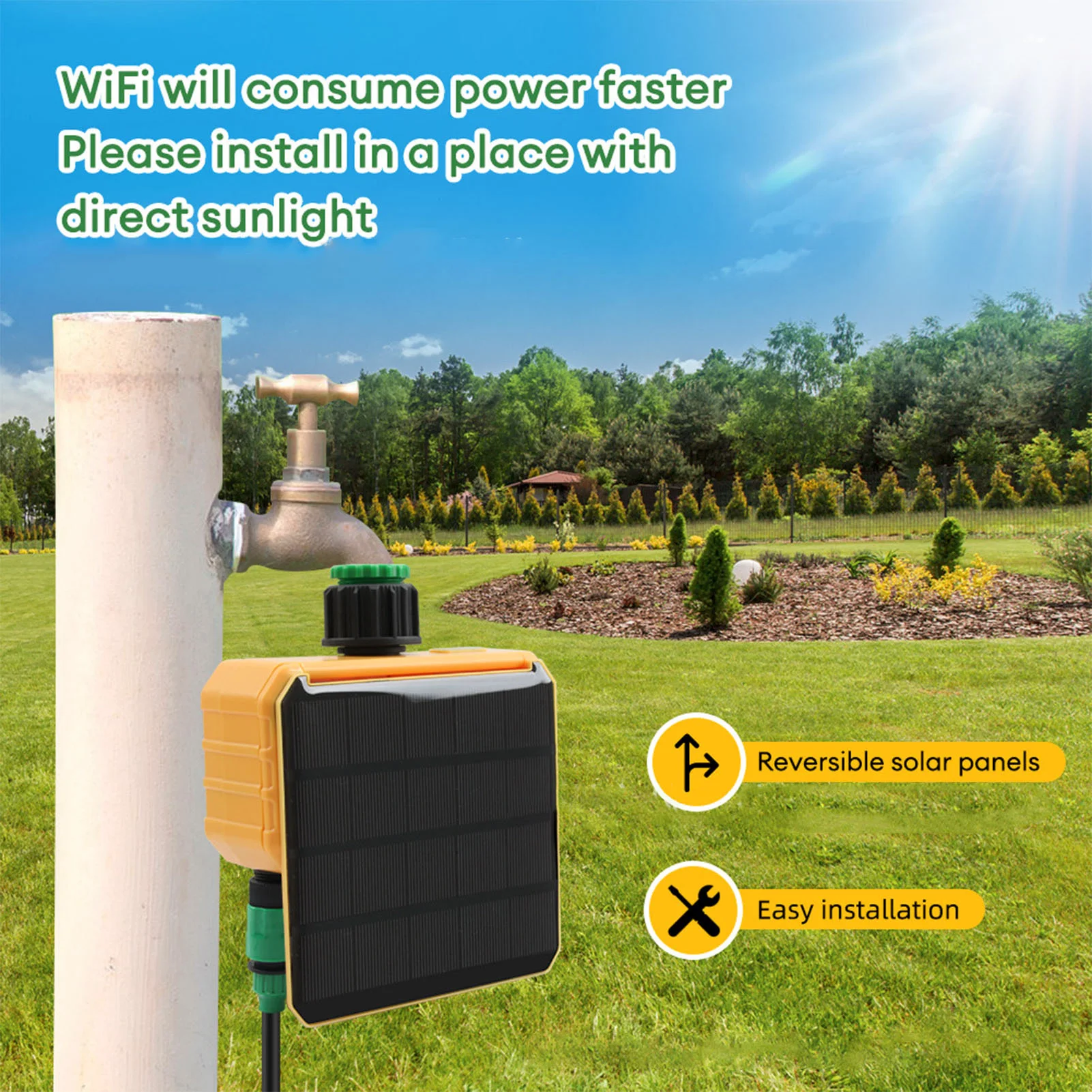 Solar WiFi Smart Irrigation Ti - Smart Garden Timer ulasan dan harga
