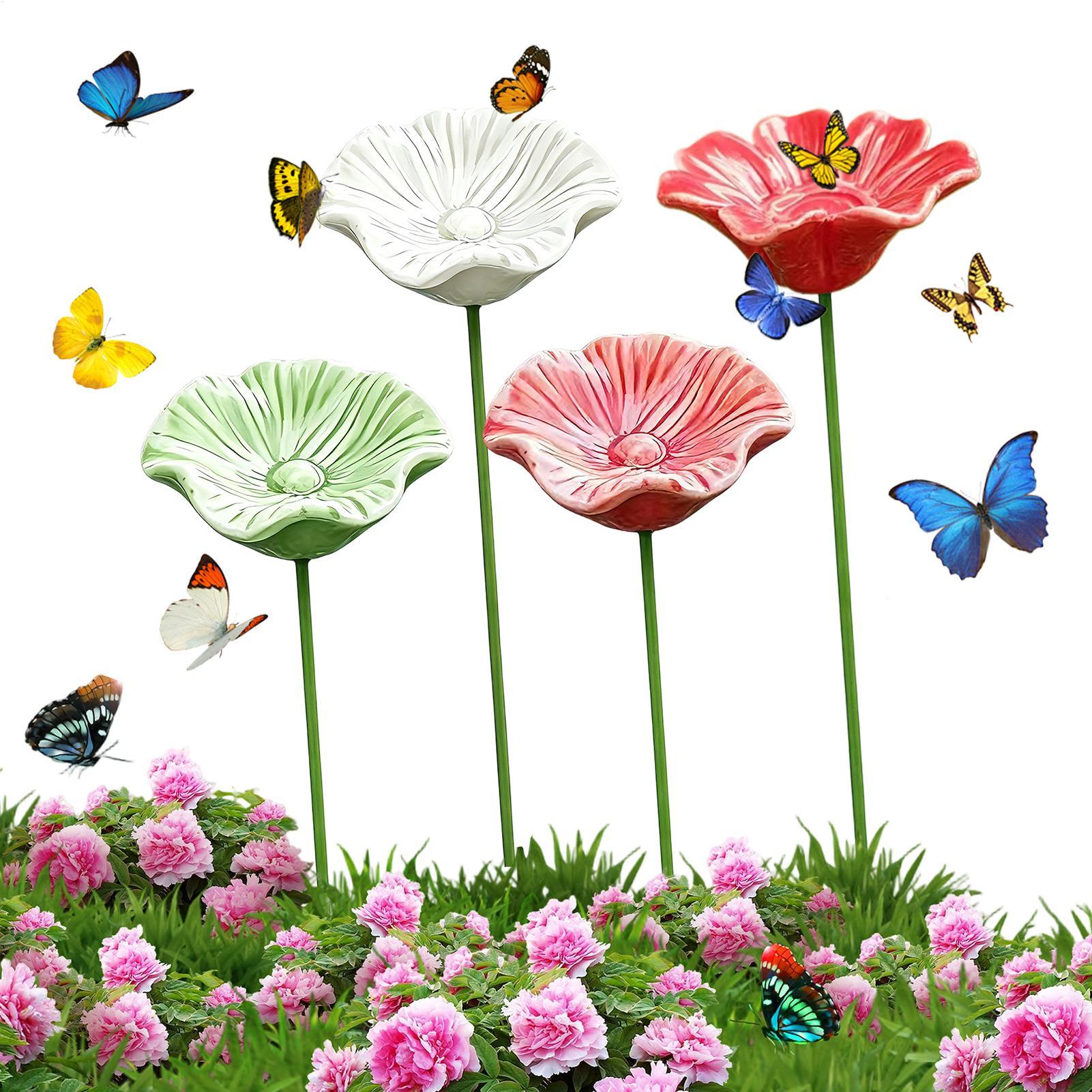 4Pcs Ceramic Bee Watering Bowl - Garden Weather Station ulasan dan harga
