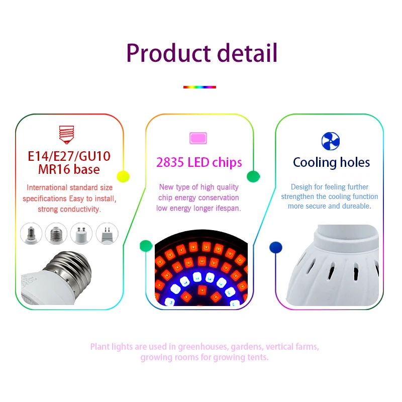 LED Grow Light E14 E27 MR16 GU - Smart Garden Umbrella ulasan dan harga