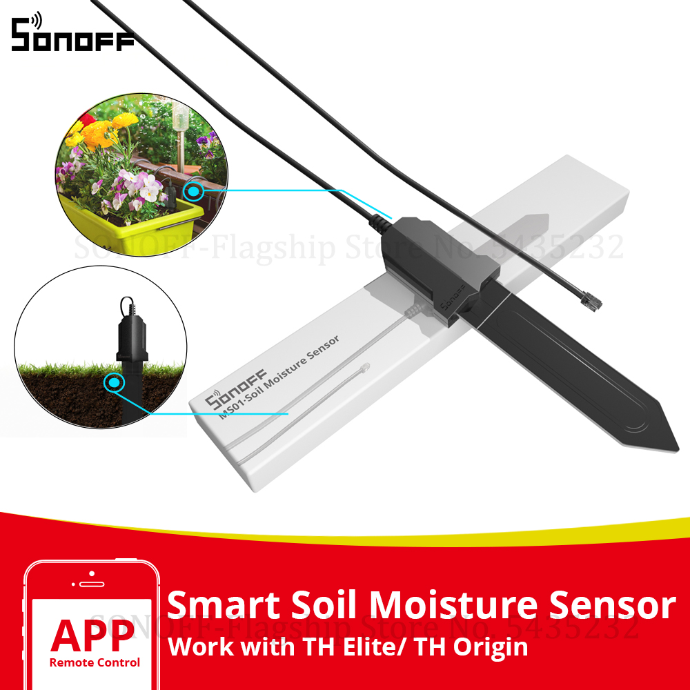 SONOFF MS01 Soil Moisture Sens - Smart Garden Test ulasan dan harga