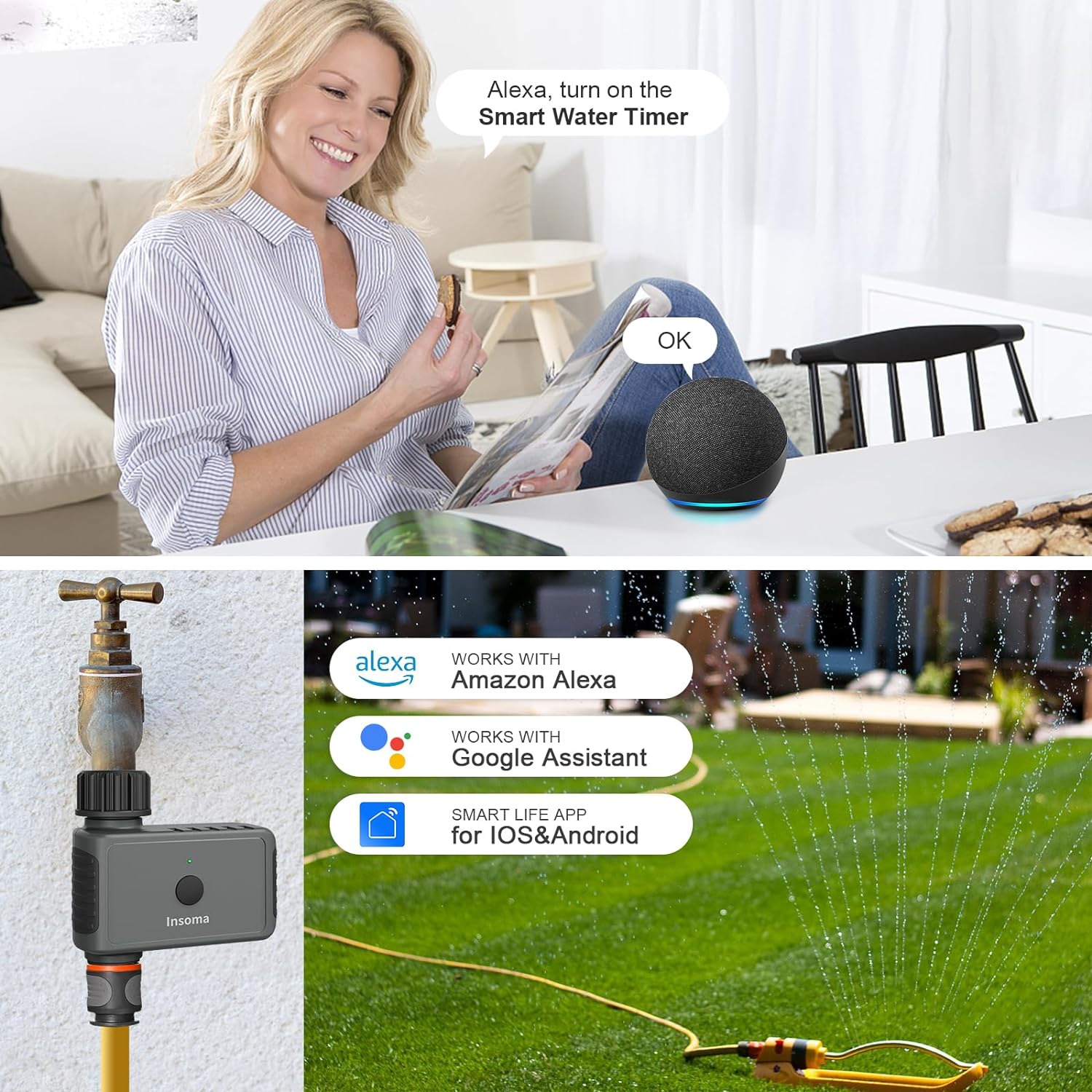 Insoma Wifi Automatic Sprinkle - Smart Garden Sphagnum Moss ulasan dan harga