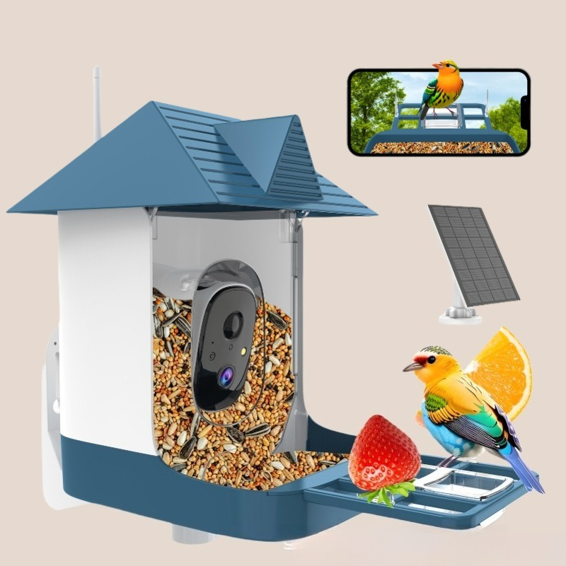 Solar Powered Bird Feeder, AI  - Smart Garden Ai ulasan dan harga