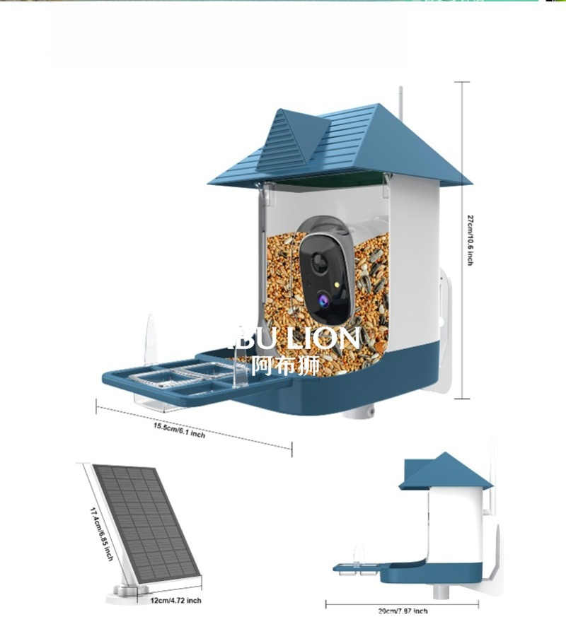 Solar Powered Bird Feeder, AI  - Smart Garden Ai ulasan dan harga